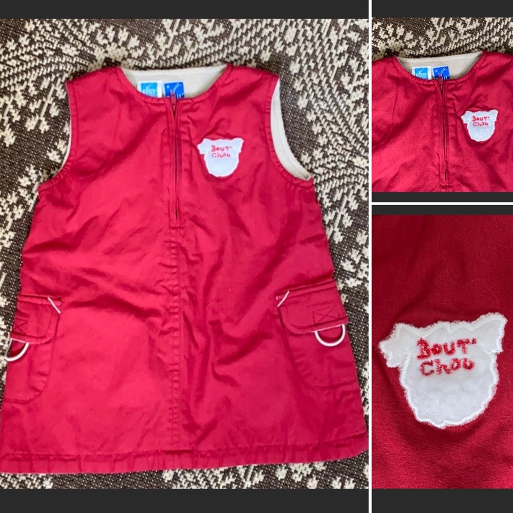 Bout’ Chou Romper Dress Fleece Lined 6M